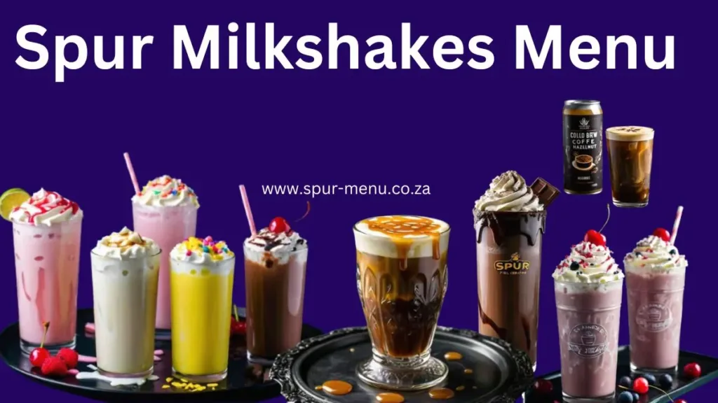 Milkshake Spur Cocktail Menu