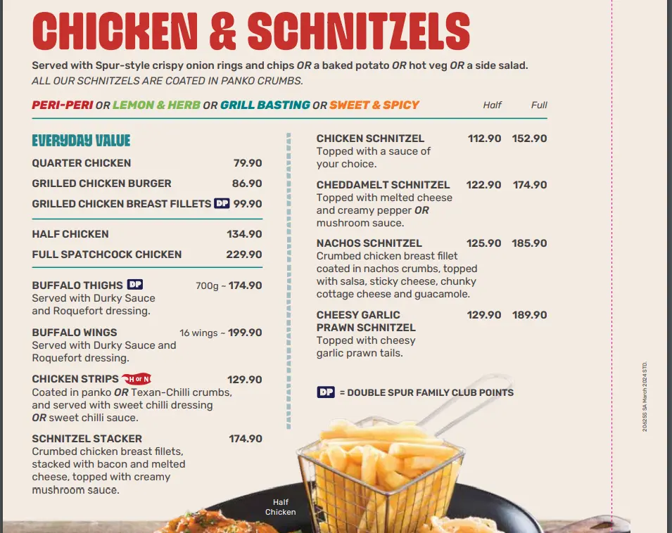 Spur Chicken & Schnitzels 