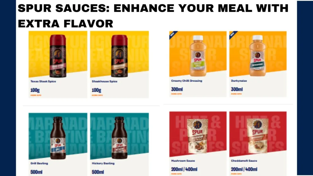 Spur Sauces: Enhance Your Meal with Extra Flavor