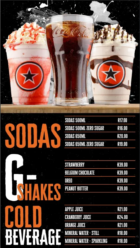 Rocomamas Drink Menu