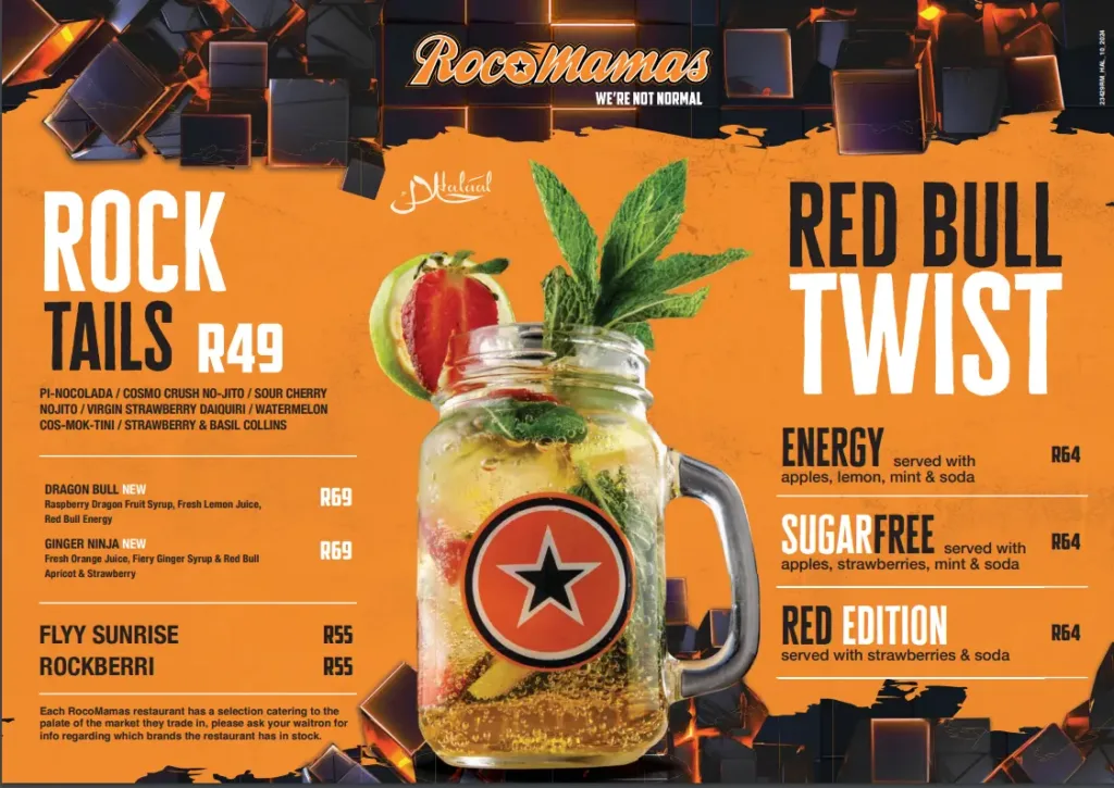 RocoMamas Halaal Menu DRINKS